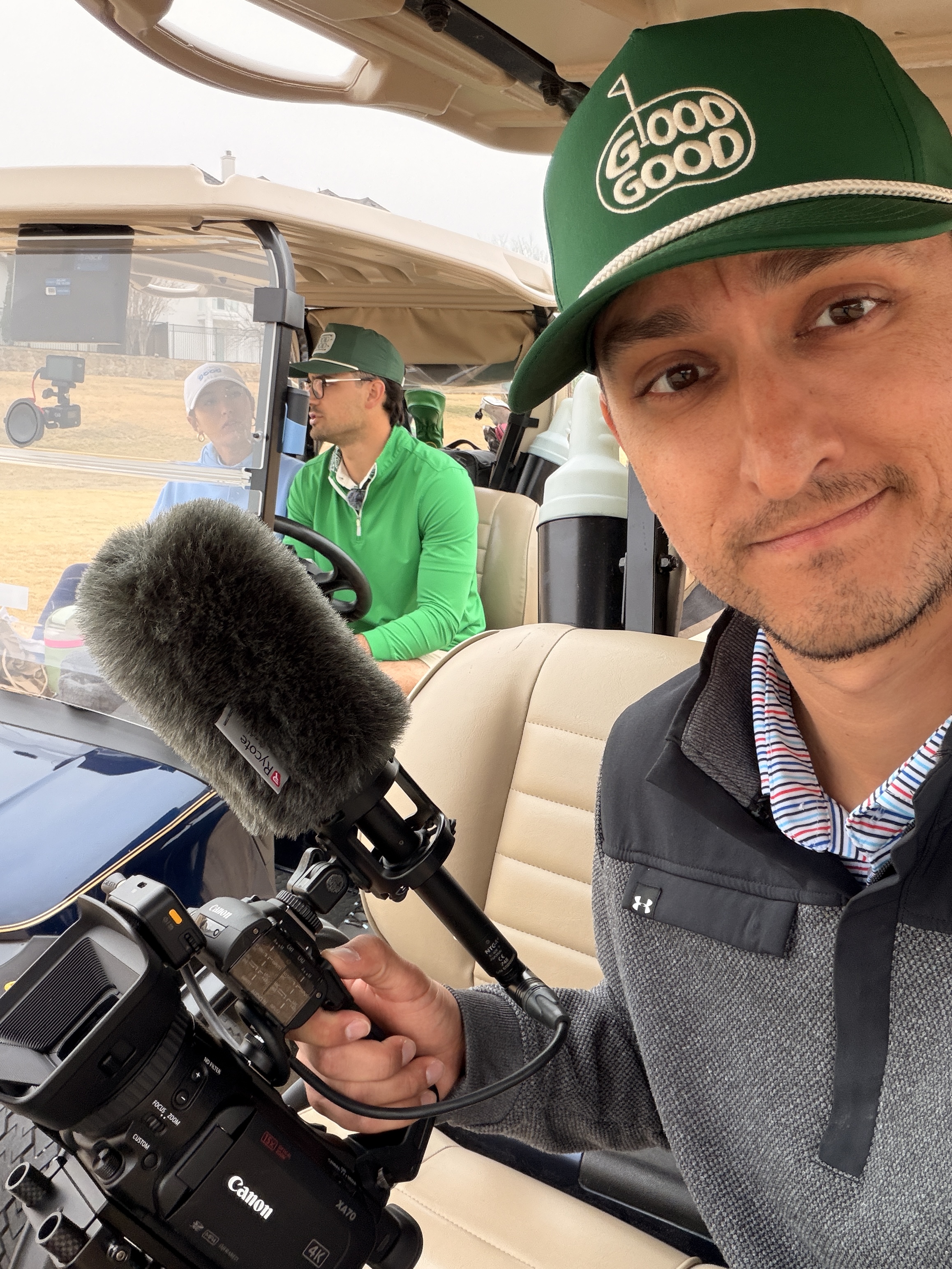 Tyler on location with Matt and Marissa